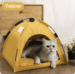 Premium Portable Cat Tent House – Soft & Comfortable Pet Bed