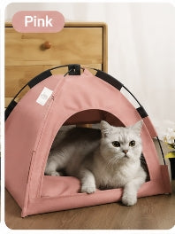 Premium Portable Cat Tent House – Soft & Comfortable Pet Bed