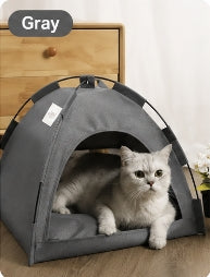 Premium Portable Cat Tent House – Soft & Comfortable Pet Bed