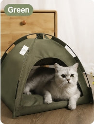 Premium Portable Cat Tent House – Soft & Comfortable Pet Bed